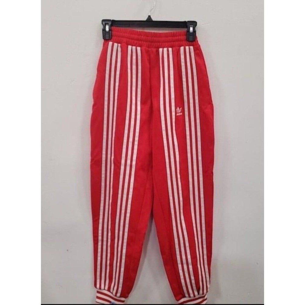 Adidas Ji Won Choi red striped sweat pants Mens XS